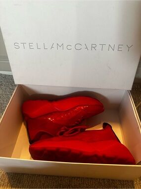 Stella McCartney 39 red eclypse sneakers
